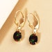 Earring Droplet Oval Black - FINK main image 0