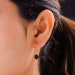 Earring Droplet Oval Black - FINK main image 1