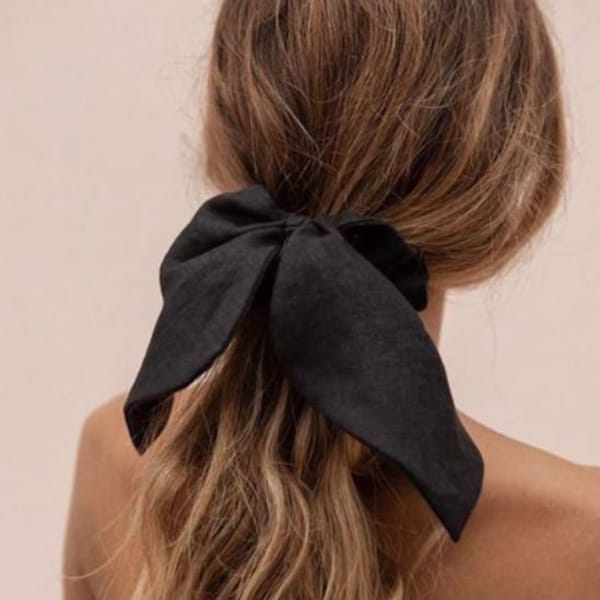 PDF Sewing pattern - Hair Scrunchie, Scrunchie, Scrunchie with Bow, Linen Scrunchie, Scrunchie with Scarf, Hair Accessory, Bridesmaid Gift.