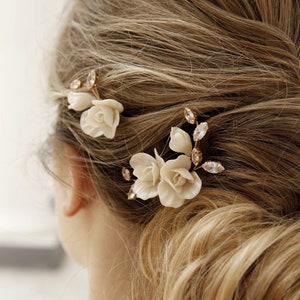 Cream hair piece on sale