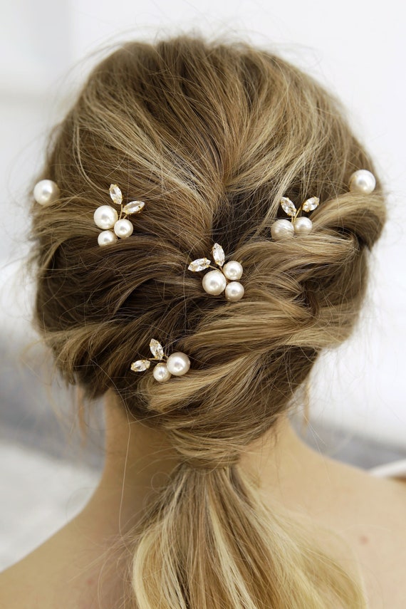 Pearl Hair Bun Hairpin | Elegant Bun Hairstyles | Elegant Hair Bun Clip -  Pearl Hair - Aliexpress