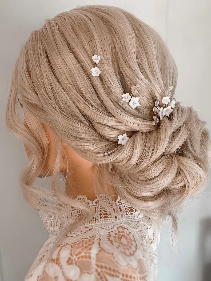 Bridal Flower Hair Pins