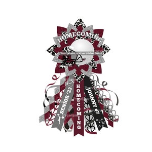 Homecoming Mum Clipart, Maroon Silver Black, Cheetah, Spirit, School, Football Game, Instant Download, PNG Sublimation, Home Coming, Glitter