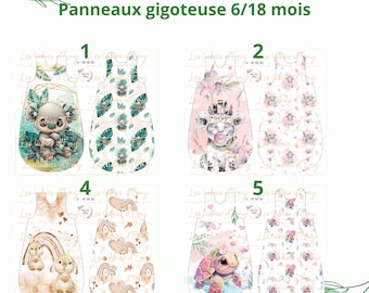 PRECOMMANDE Panneau gigoteuses 6 18 mois MOTIFS EXCLUSIFS