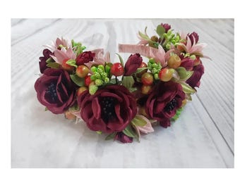 Handmade Floral Crown: Ukrainian Wedding Hair Accessory