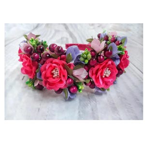 Flower crown. There are many different options. Handmade. Hair decoration. Designer accessory. Wedding crown + surprise gift from Ukraine