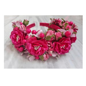 Flower crown. Handmade. Many options and colors. Hair decoration. Designer accessory. Wedding tiara made of flowers + gift from Ukraine