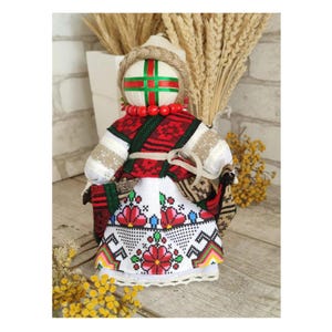 Magical Ukrainian textile motanka doll Handmade Amulet Talisman Protection of home and family Slavic traditions+gift from Ukraine