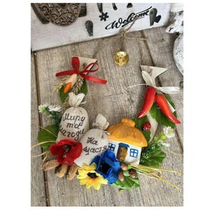 Ukrainian horseshoe amulet with bell – handmade home talisman with wish for health and protection + surprise gift from Ukraine