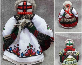 Poupée motanka magique en textile ukrainienne Talisman amulette fait main Protection de la maison et de la famille Traditions slaves + cadeau d'Ukraine