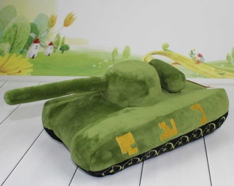 Ukrainian soft plush toy Tank Wartime toys Military equipment + gift from Ukraine