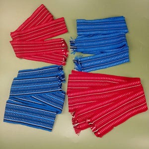 Ukrainian handmade textile woven belt in a gift box. Traditional accessory for harem pants,  blouses. Red belt. Blue belt + surprise gift