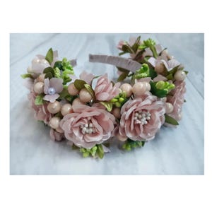 Handmade flower crown. There are different options. Hair decoration. Wedding crown of flowers and berries. Accessory for women+surprise gift