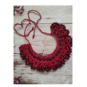 Handmade wooden necklace in boho ethnic style. Bib necklace. Ukraine. There are many colors. A gift for a woman + gifts from Ukraine