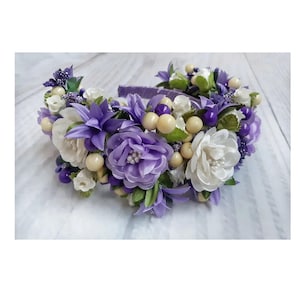 Flower crown. Many different colors and options. Handmade. Flower wreath on the head Tiara. Hair decoration Designer accessory+surprise gift