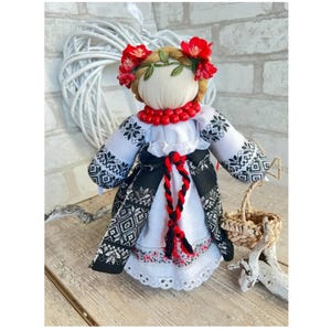 Ukrainian Motanka Doll &quot;Solomiya&quot; Handmade Family Talisman, Slavic Home Amulet, Traditional Folk Art Gift, 27 cm+surprise gift in the parcel
