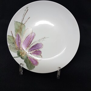 Porcelain plate, decorative porcelain plate, hand-painted, handmade