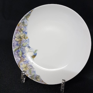 Porcelain plate, decorative porcelain plate, hand-painted, handmade
