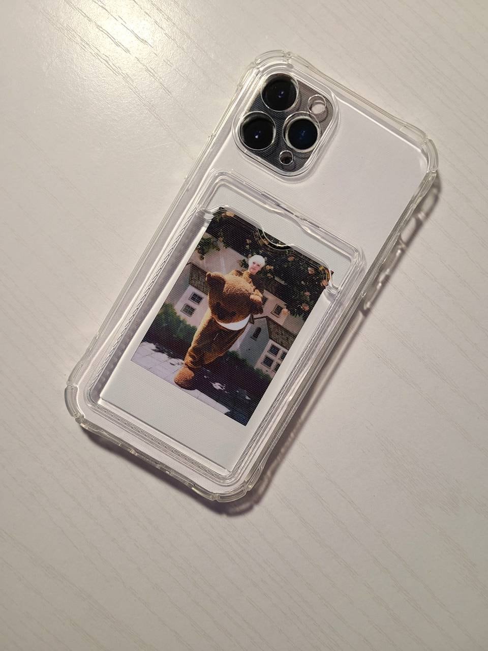 KPOP Transparent Photo Card Phone Case Photo Card Slot - Etsy