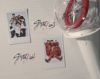 kpop Stray kids ot8 group polaroids