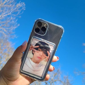 KPOP Transparent Photo Card Phone Case || Photo Card slot Phone Case || Polaroid Phone Case || Iphone Case