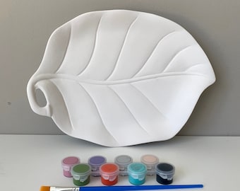 DIY Pottery Painting Kit,  DIY fall decor, Fall Leaf pottery paint kit, Art Kits for Kids, Kids Art Kits, Craft Art Party Supply, Art box