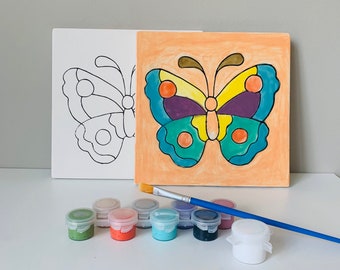Butterfly Pottery Painting Kit, Butterfly DIY Paint Kit, DIY Pottery Painting Kits, Art Kits for Kids, Kids Art Kits, Art and Craft Supplies