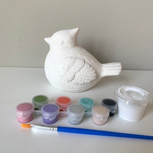 Listo para pintar cerámica, Kit de pintura de flamencos, Arte en una caja,  Pintura de cerámica en casa, Kits de arte para niños, Kit de arte para