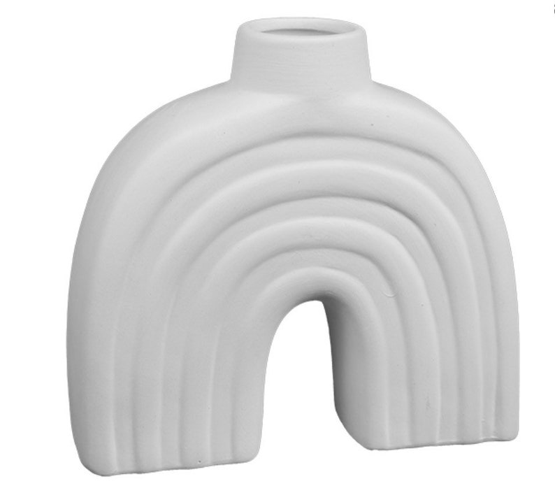 Rainbow Bud Vase Ceramic Rainbow Pottery Painting Kit Art Etsy