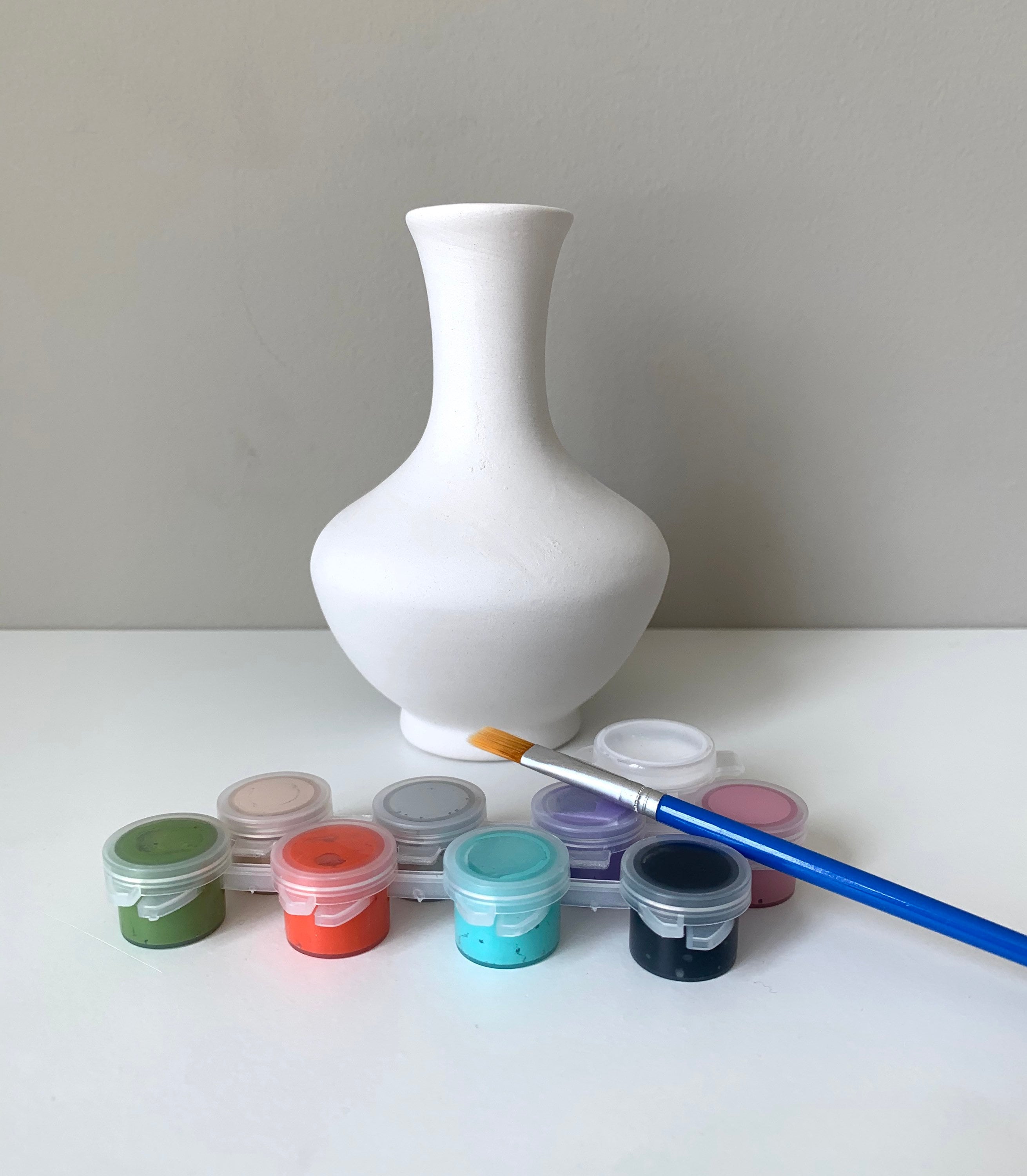 DIY Pottery Painting Kit, Cupcake Dish Ceramic Art Kits for Kids