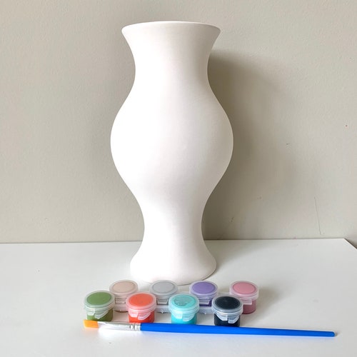 At Home Pottery Painting Kit Down to Earth Vase DIY Vase Etsy