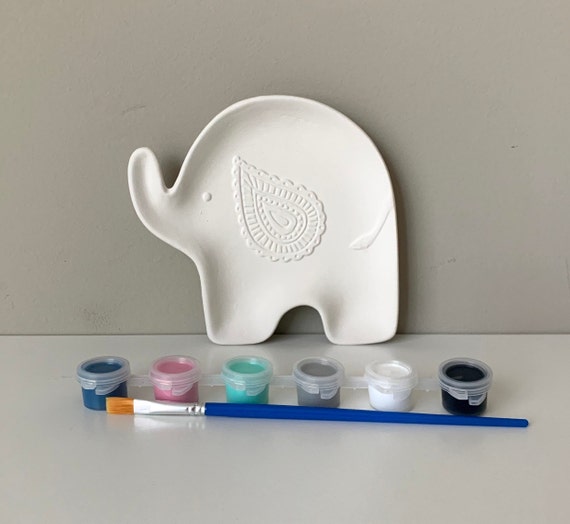 DIY Pottery Painting Kit, Elephant Dish Ceramic Art Kits for Kids, Birthday  Party Paint Kit, Kids Art Kits, Craft Art Party Supply, Art Box 