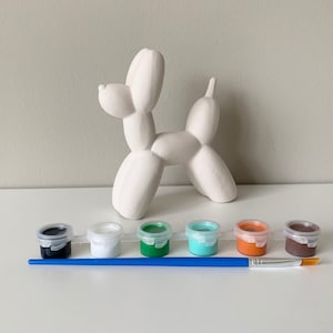 Balloon Buddy pottery painting kit, paint party kit, ready to paint ceramics, At home pottery painting kit, date night craft kit, clay kits