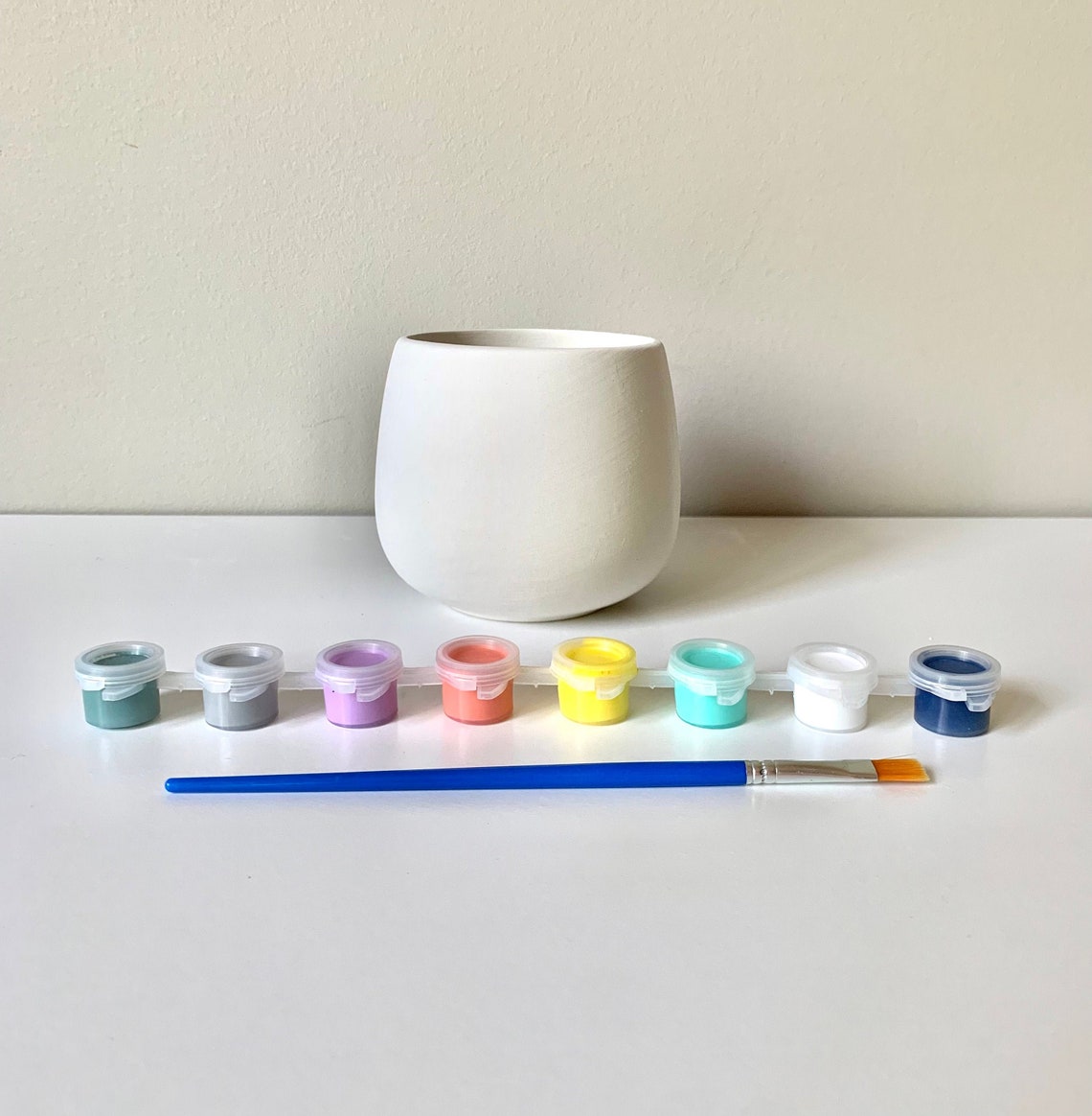 DIY Pottery Painting Kit Succulent Planter Readytopaint Etsy