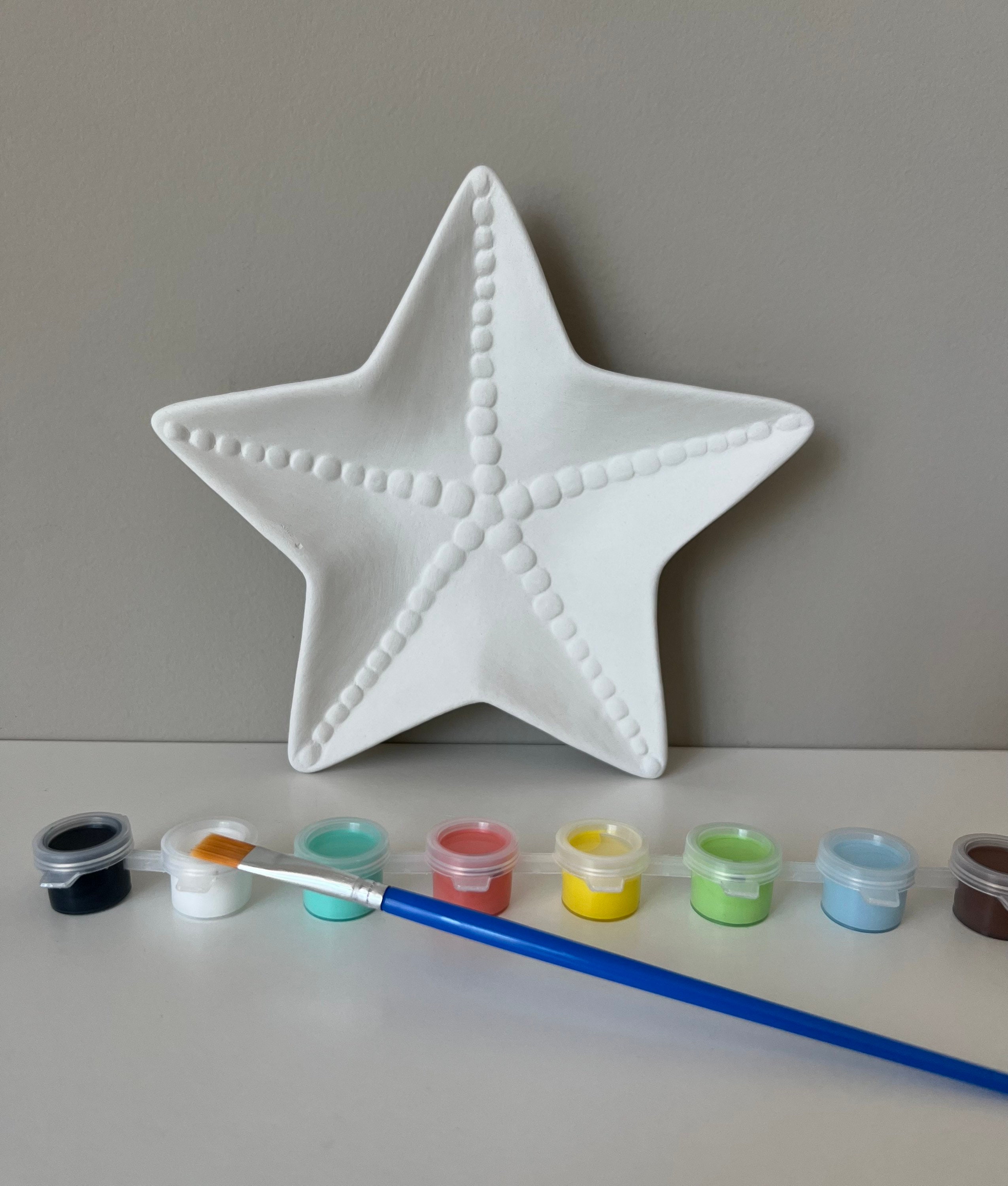 44 Easy Starfish Crafts for Kids 37 DIY Pottery Painting Kit, Starfish Dish Ceramic Art Kits for Kids,…