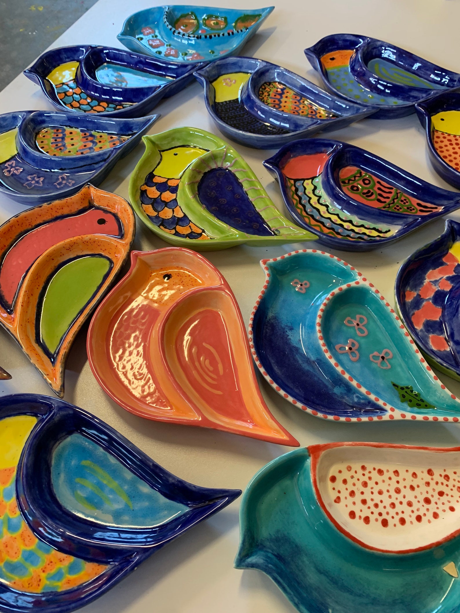Bird Dish, Ready to Paint Ceramics, DIY Pottery Painting Kits, Art Kits