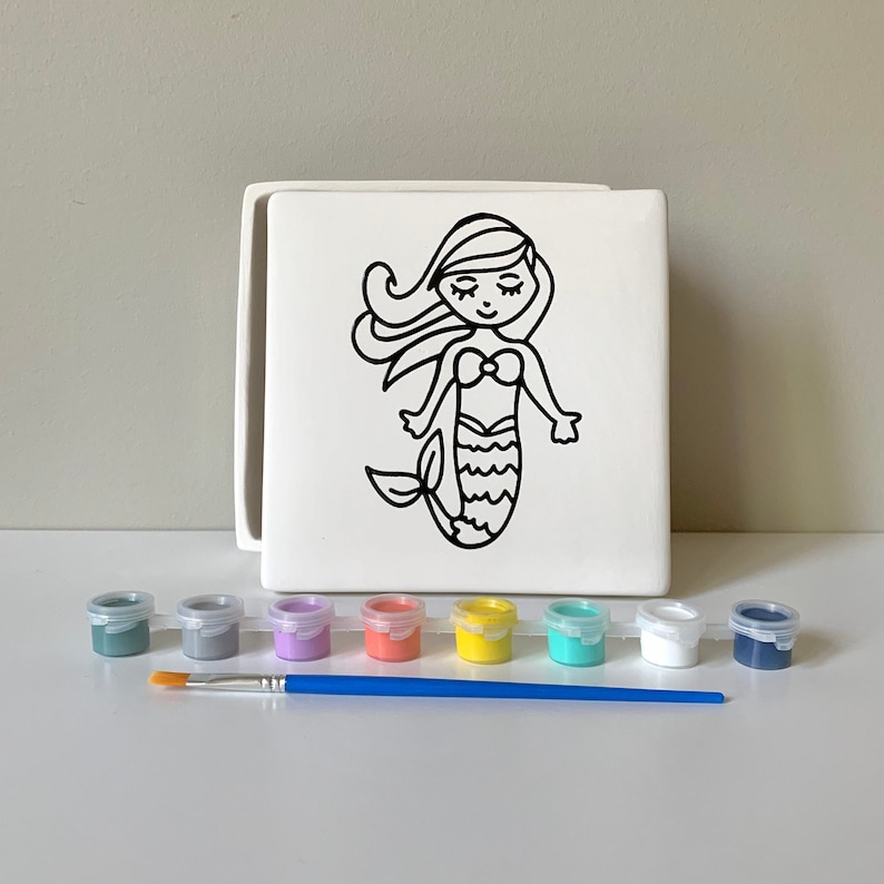 Pottery painting kit At home pottery Painting Kit Majestic Etsy