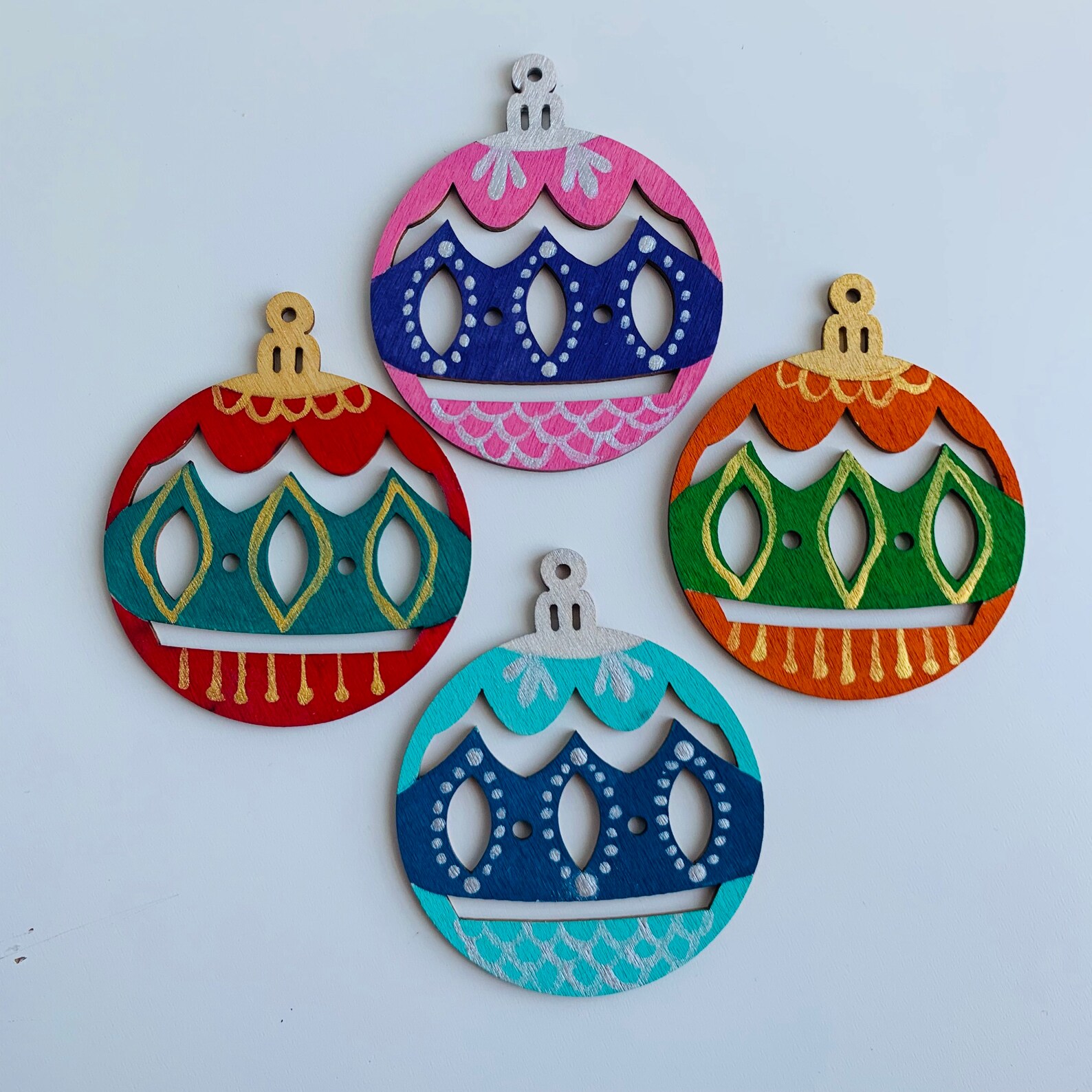 DIY Christmas Kit Ornament Painting Kit Christmas Craft Etsy