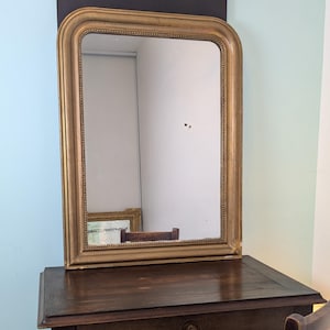 Louis Philippe periode vergulde spiegel 87 x 66 cm