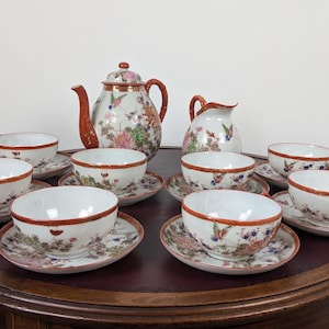 18-piece fine porcelain tea set from Japan