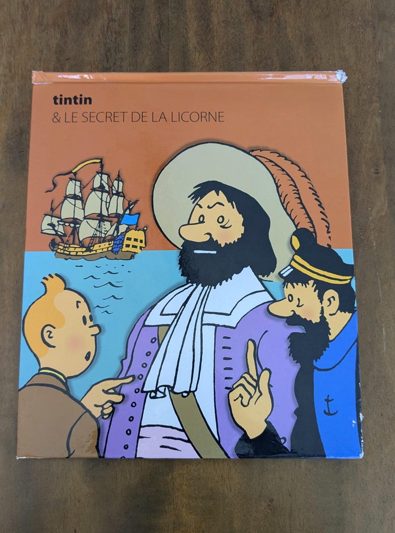 Libro desplegable de Tintín: El secreto del unicornio | Libro desplegable de Moulinsart | Coleccionable de Hergé imagen 2