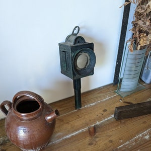 Old 19th century horse-drawn carriage lantern