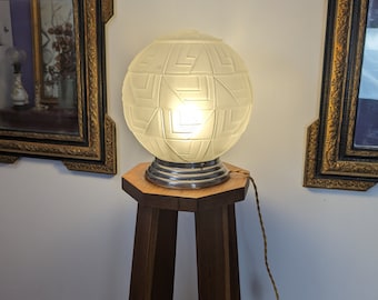 Art deco ball lamp