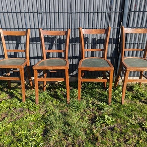 Conjunto de 4 cadeiras bistrô vintage