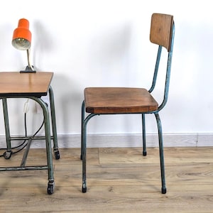 Vintage industrial children&#39;s chair
