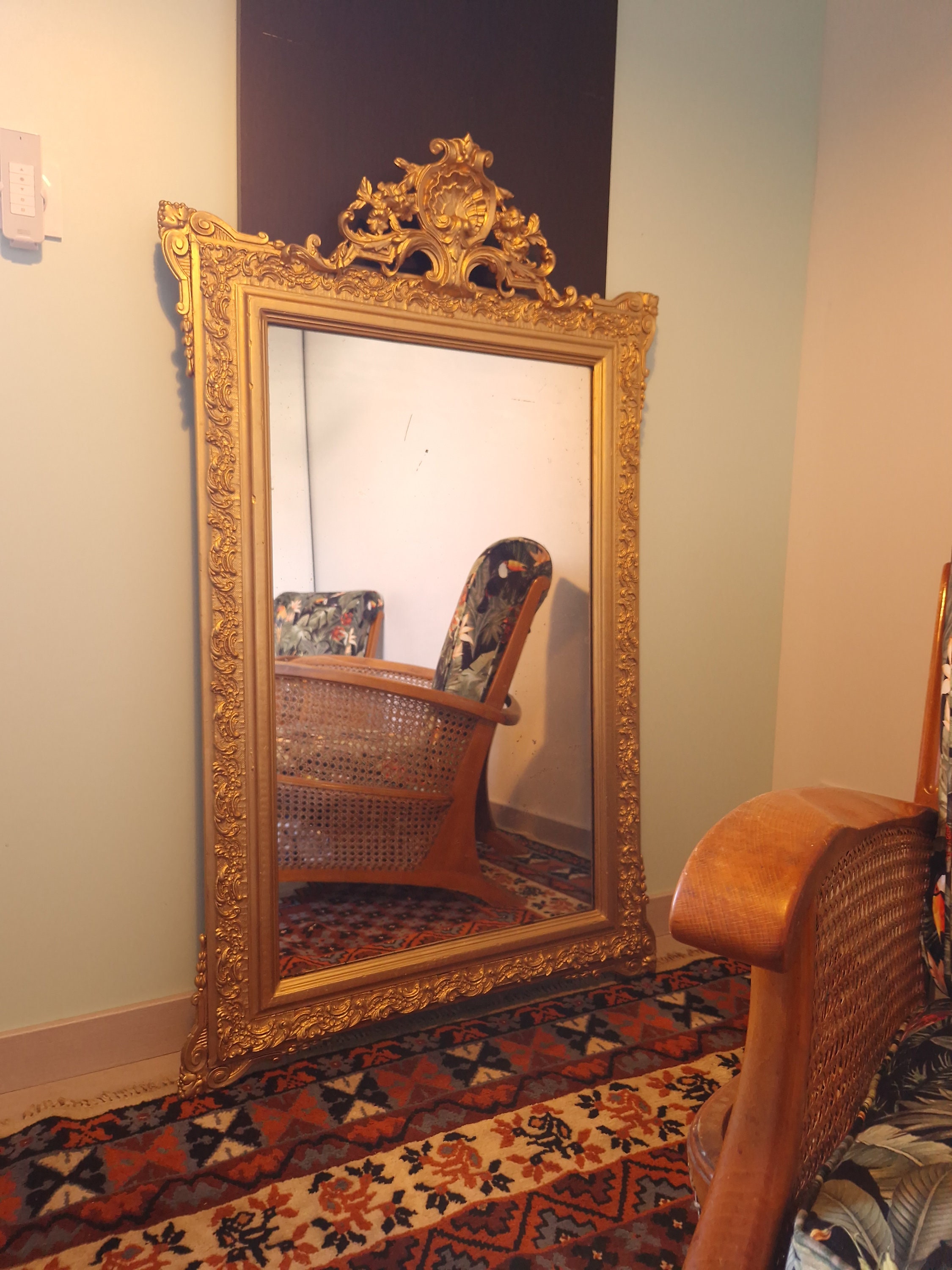 Miroir Antique Doré