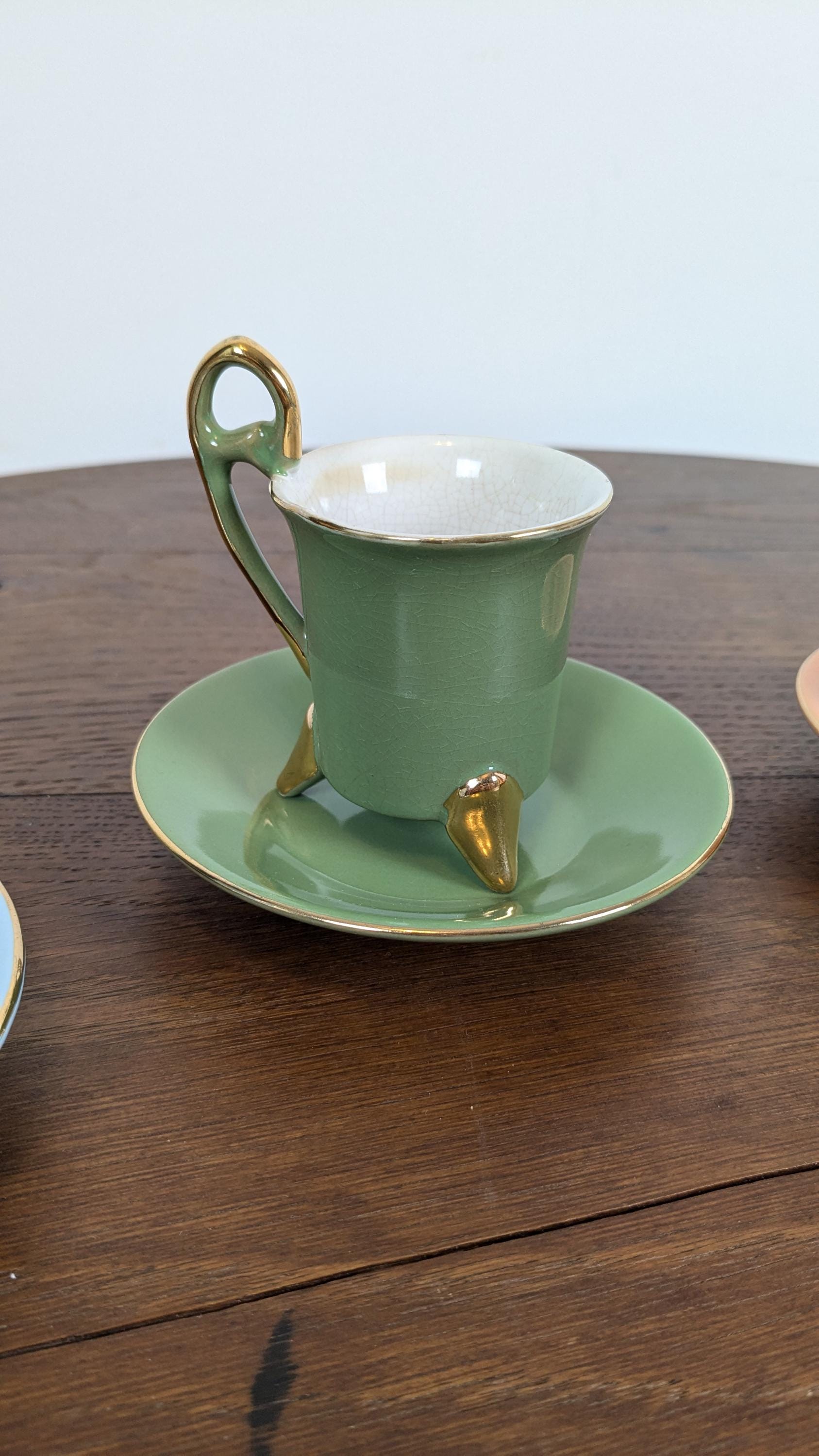 8-piece Coffee Set Watercolor by Geneviève Lethu - Etsy