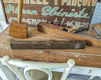 Old wooden spirit level