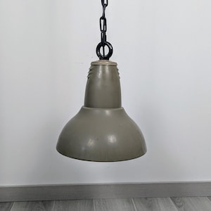 Holophane vintage industrial pendant light