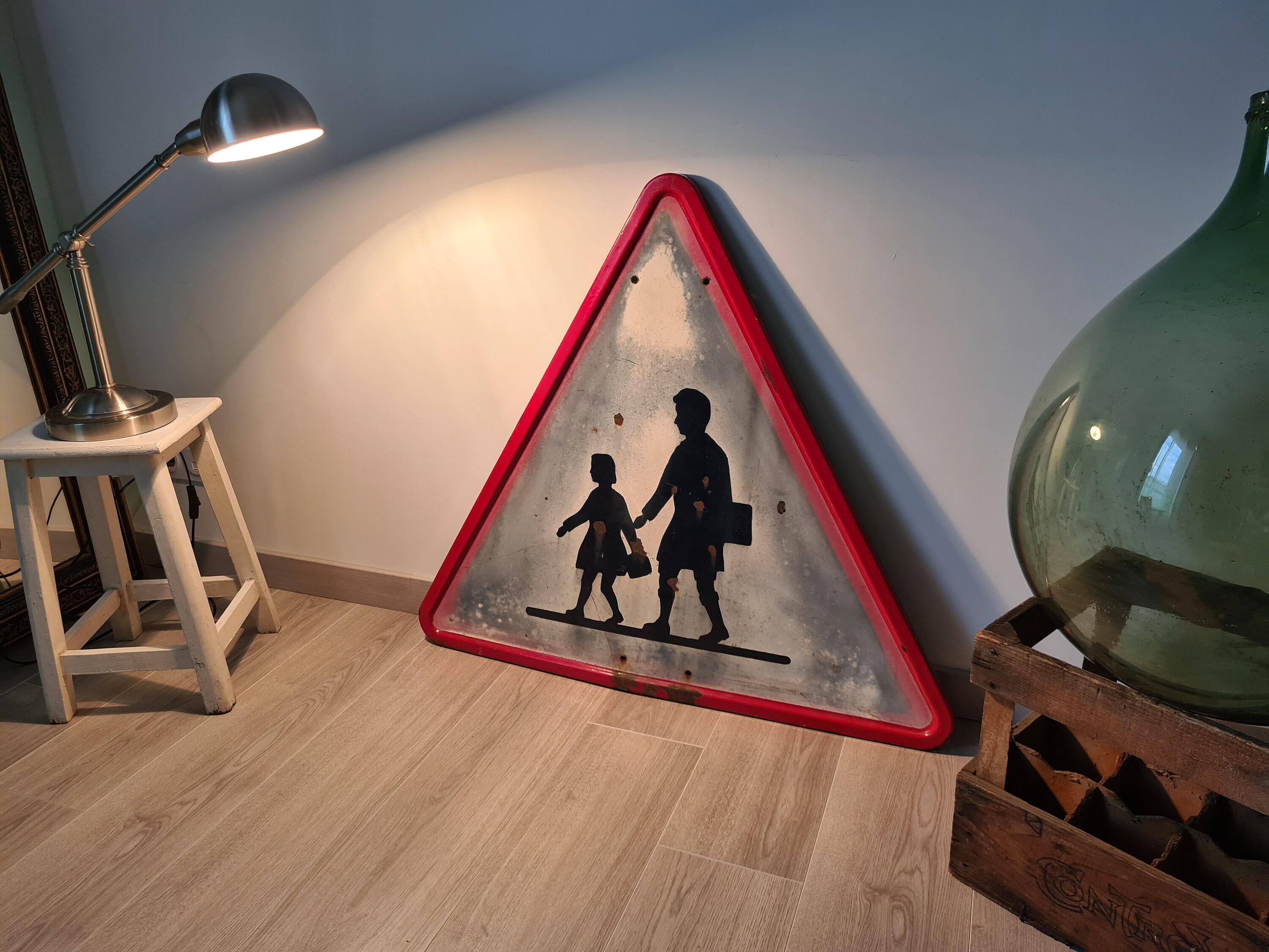 Panneau de Signalisation École Ancien | 1957